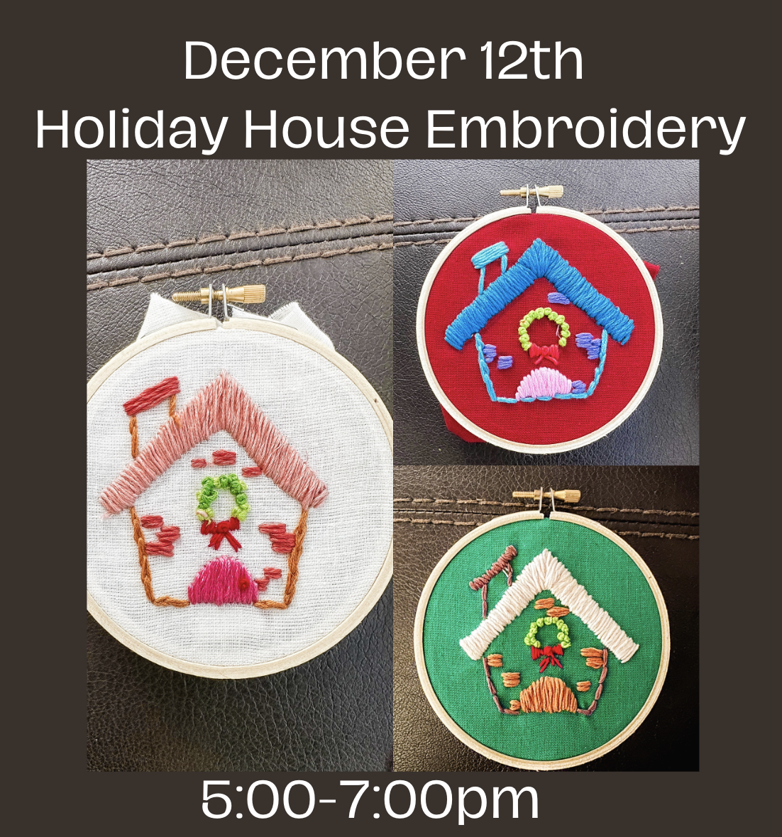 Holiday House Embroidery
